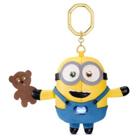 Ciondolo per borsa Minions multicolore, placcato oro