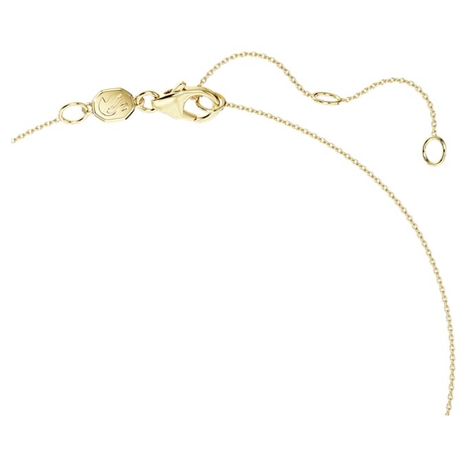 Ciondolo solitario Eternity con diamanti sintetici da laboratorio 1 Ct Tw, forma rotonda, oro giallo 14K Ciondolo solitario Eternity con diamanti sintetici da laboratorio 1 Ct Tw, forma rotonda, oro giallo 14K