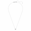 Ciondolo solitario Eternity Halo con diamanti sintetici 0,23 ct totali, forma rotonda, argento sterling Ciondolo solitario Eternity Halo con diamanti sintetici 0,23 ct totali, forma rotonda, argento sterling