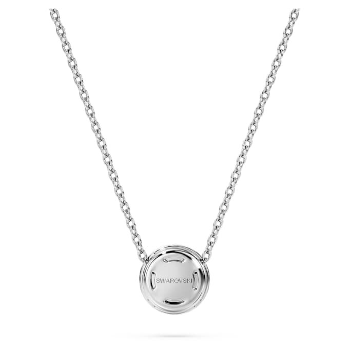 Ciondolo solitario Eternity Halo con diamanti sintetici 0,23 ct totali, forma rotonda, argento sterling Ciondolo solitario Eternity Halo con diamanti sintetici 0,23 ct totali, forma rotonda, argento sterling