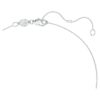 Ciondolo solitario Eternity Halo con diamanti sintetici da 1 Ct Tw, forma a pera, oro bianco 14K Ciondolo solitario Eternity Halo con diamanti sintetici da 1 Ct Tw, forma a pera, oro bianco 14K