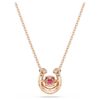 Ciondolo Symbolica a taglio rotondo, pavé, a ferro di cavallo, rosso, placcato oro rosa Ciondolo Symbolica a taglio rotondo, pavé, a ferro di cavallo, rosso, placcato oro rosa