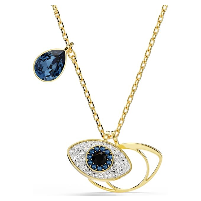 Ciondolo Symbolica “Occhio Maligno”, blu, placcato oro Ciondolo Symbolica “Occhio Maligno”, blu, placcato oro