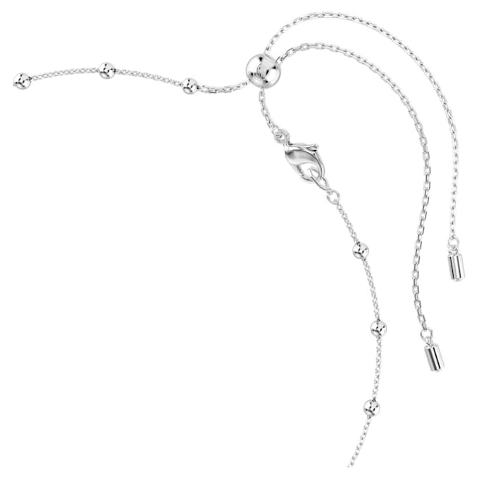 Ciondolo Una Angelic con taglio rotondo, motivi su entrambi i lati, bianco, placcato in rodio Ciondolo Una Angelic con taglio rotondo, motivi su entrambi i lati, bianco, placcato in rodio