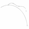 Collana a serpente con perle di cristallo, tagli misti, Anno del Serpente, bianco, placcata in rodio