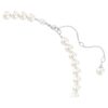 Collana Ariana Grande X Swarovski con perla di cristallo, taglio a cuore, cuore, bianco, placcata in rodio