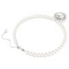 Collana Ariana Grande X Swarovski con perla di cristallo, taglio a cuore, cuore, bianco, placcata in rodio