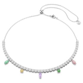 Collana Ariana Grande X Swarovski con tagli misti, multicolore, placcata in rodio Collana Ariana Grande X Swarovski con tagli misti, multicolore, placcata in rodio