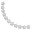 Collana Ariana Grande X Swarovski, taglio rotondo, fiore, bianco, placcata in rodio Collana Ariana Grande X Swarovski, taglio rotondo, fiore, bianco, placcata in rodio