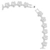 Collana Ariana Grande X Swarovski, taglio rotondo, fiore, bianco, placcata in rodio Collana Ariana Grande X Swarovski, taglio rotondo, fiore, bianco, placcata in rodio