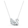 Collana Cigno “Dancing Swan”, bianca, placcata in rodio Collana Cigno “Dancing Swan”, bianca, placcata in rodio