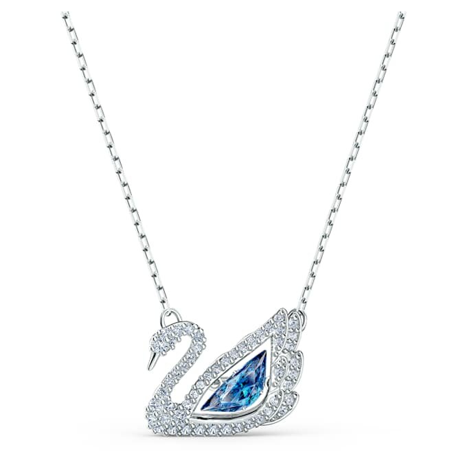 Collana Cigno “Dancing Swan”, blu, placcata in rodio Collana Cigno “Dancing Swan”, blu, placcata in rodio
