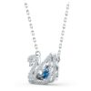 Collana Cigno “Dancing Swan”, blu, placcata in rodio Collana Cigno “Dancing Swan”, blu, placcata in rodio