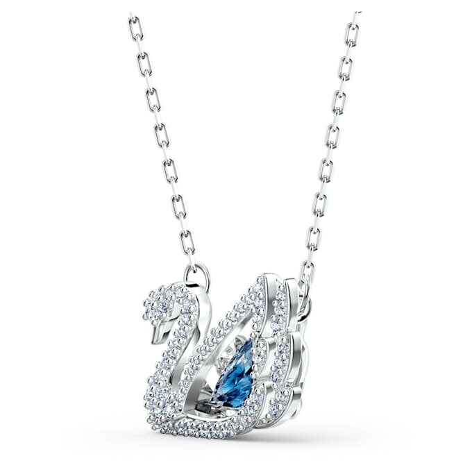Collana Cigno “Dancing Swan”, blu, placcata in rodio Collana Cigno “Dancing Swan”, blu, placcata in rodio