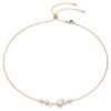 Collana Constella con perle di cristallo, taglio rotondo, bianco, placcata in oro rosa Collana Constella con perle di cristallo, taglio rotondo, bianco, placcata in oro rosa