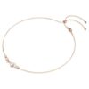Collana Constella con perle di cristallo, taglio rotondo, bianco, placcata in oro rosa Collana Constella con perle di cristallo, taglio rotondo, bianco, placcata in oro rosa