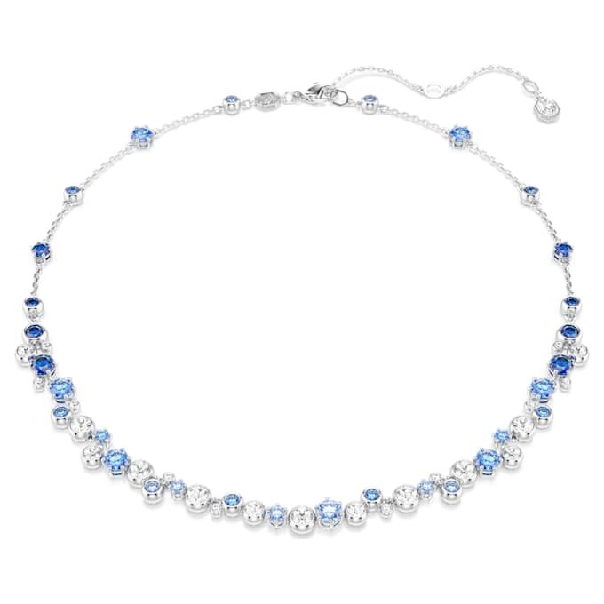 Collana Constella con tagli misti, blu, placcata in rodio Collana Constella con tagli misti, blu, placcata in rodio