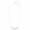 Collana Constella con tagli misti, verde, placcata in oro Collana Constella con tagli misti, verde, placcata in oro
