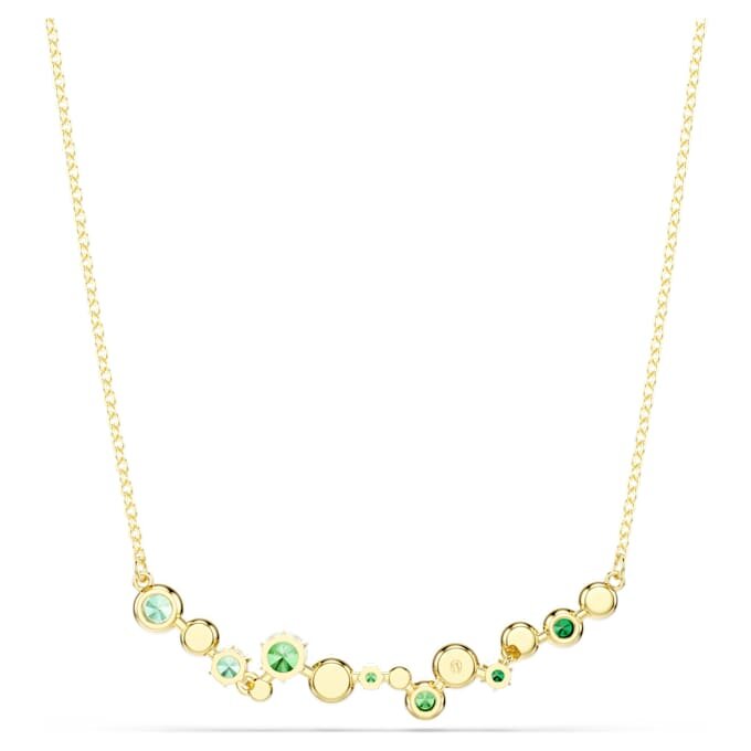 Collana Constella con tagli misti, verde, placcata in oro Collana Constella con tagli misti, verde, placcata in oro