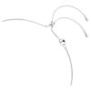 Collana Constella Crystal Pearl, tagli rotondi, bianca, placcata in rodio