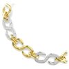 Collana Dextera con taglio rotondo, catena, bianca, finitura in metalli misti Collana Dextera con taglio rotondo, catena, bianca, finitura in metalli misti