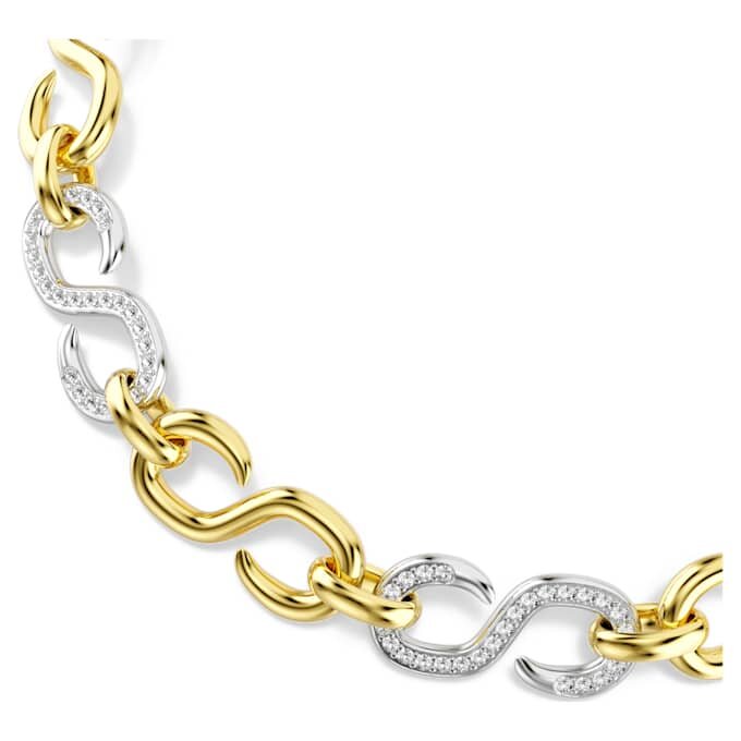 Collana Dextera con taglio rotondo, catena, bianca, finitura in metalli misti Collana Dextera con taglio rotondo, catena, bianca, finitura in metalli misti