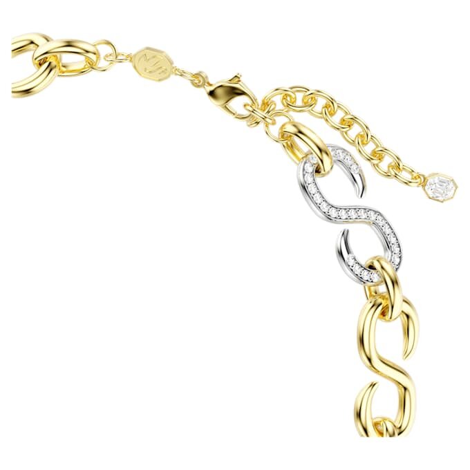 Collana Dextera con taglio rotondo, catena, bianca, finitura in metalli misti Collana Dextera con taglio rotondo, catena, bianca, finitura in metalli misti