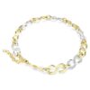 Collana Dextera con taglio rotondo, catena, bianca, finitura in metalli misti Collana Dextera con taglio rotondo, catena, bianca, finitura in metalli misti