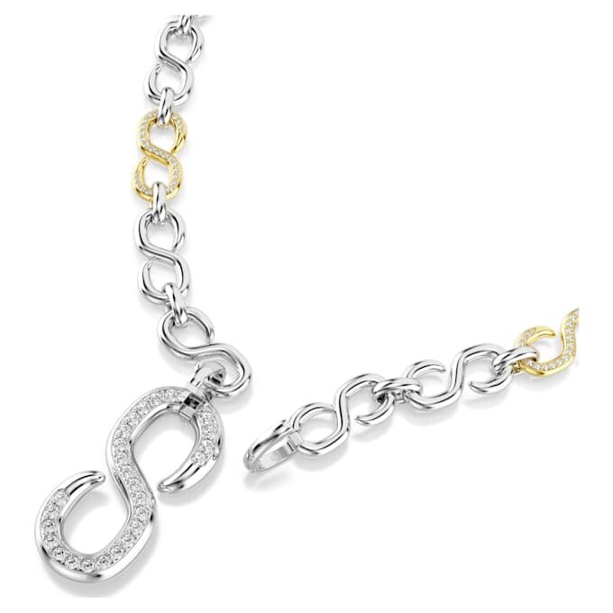 Collana Dextera Strandage con taglio rotondo, bianca, finitura in metalli misti Collana Dextera Strandage con taglio rotondo, bianca, finitura in metalli misti