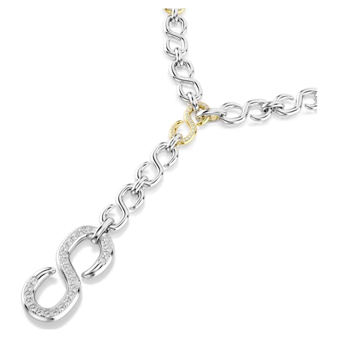 Collana Dextera Strandage con taglio rotondo, bianca, finitura in metalli misti Collana Dextera Strandage con taglio rotondo, bianca, finitura in metalli misti