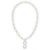 Collana Dextera Strandage con taglio rotondo, bianca, finitura in metalli misti Collana Dextera Strandage con taglio rotondo, bianca, finitura in metalli misti