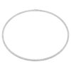 Collana Eternity Tennis con diamanti sintetici da 7 Ct Tw, forma rotonda, oro bianco 14K