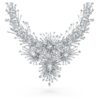 Collana Galaxy con diamanti sintetici 156,62 Ct Tw, forme miste, oro bianco 18 carati