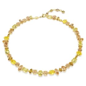 Collana Gema con tagli misti, gialla, placcata in oro