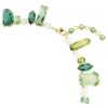 Collana Gema con tagli misti, verde, placcata in oro