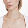 Collana Imber con tagli misti, bianca, placcata in oro