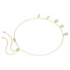 Collana Imber con tagli misti, bianca, placcata in oro