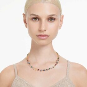 Collana Imber con tagli misti, multicolore, placcata in oro