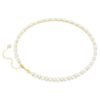 Collana Matrix Tennis con perle di cristallo, taglio rotondo, bianco, placcata in oro Collana Matrix Tennis con perle di cristallo, taglio rotondo, bianco, placcata in oro