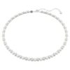 Collana Matrix Tennis con perle di cristallo, taglio rotondo, bianco, placcata in rodio Collana Matrix Tennis con perle di cristallo, taglio rotondo, bianco, placcata in rodio