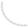 Collana Matrix Tennis con perle di cristallo, taglio rotondo, bianco, placcata in rodio Collana Matrix Tennis con perle di cristallo, taglio rotondo, bianco, placcata in rodio