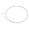 Collana Matrix Tennis con perle di cristallo, taglio rotondo, bianco, placcata in rodio Collana Matrix Tennis con perle di cristallo, taglio rotondo, bianco, placcata in rodio