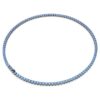 Collana Matrix Tennis con taglio rotondo, blu, placcata in rutenio Collana Matrix Tennis con taglio rotondo, blu, placcata in rutenio