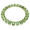 Collana Millenia con cristalli oversize, taglio ottagonale, verde, placcata in oro Collana Millenia con cristalli oversize, taglio ottagonale, verde, placcata in oro
