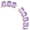 Collana Millenia con cristalli oversize, taglio ottagonale, viola, placcata in oro Collana Millenia con cristalli oversize, taglio ottagonale, viola, placcata in oro