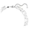 Collana Millenia con tagli misti, bianca, placcata in rodio