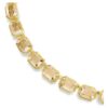Collana Millenia con taglio ottagonale, giallo, placcata in oro