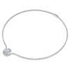 Collana Octagon con diamanti sintetici da laboratorio, 12,86 Ct in totale, forma ottagonale, oro bianco 18 carati