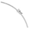 Collana Octagon con diamanti sintetici da laboratorio, 12,86 Ct in totale, forma ottagonale, oro bianco 18 carati