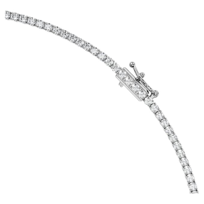 Collana Octagon con diamanti sintetici da laboratorio, 12,86 Ct in totale, forma ottagonale, oro bianco 18 carati